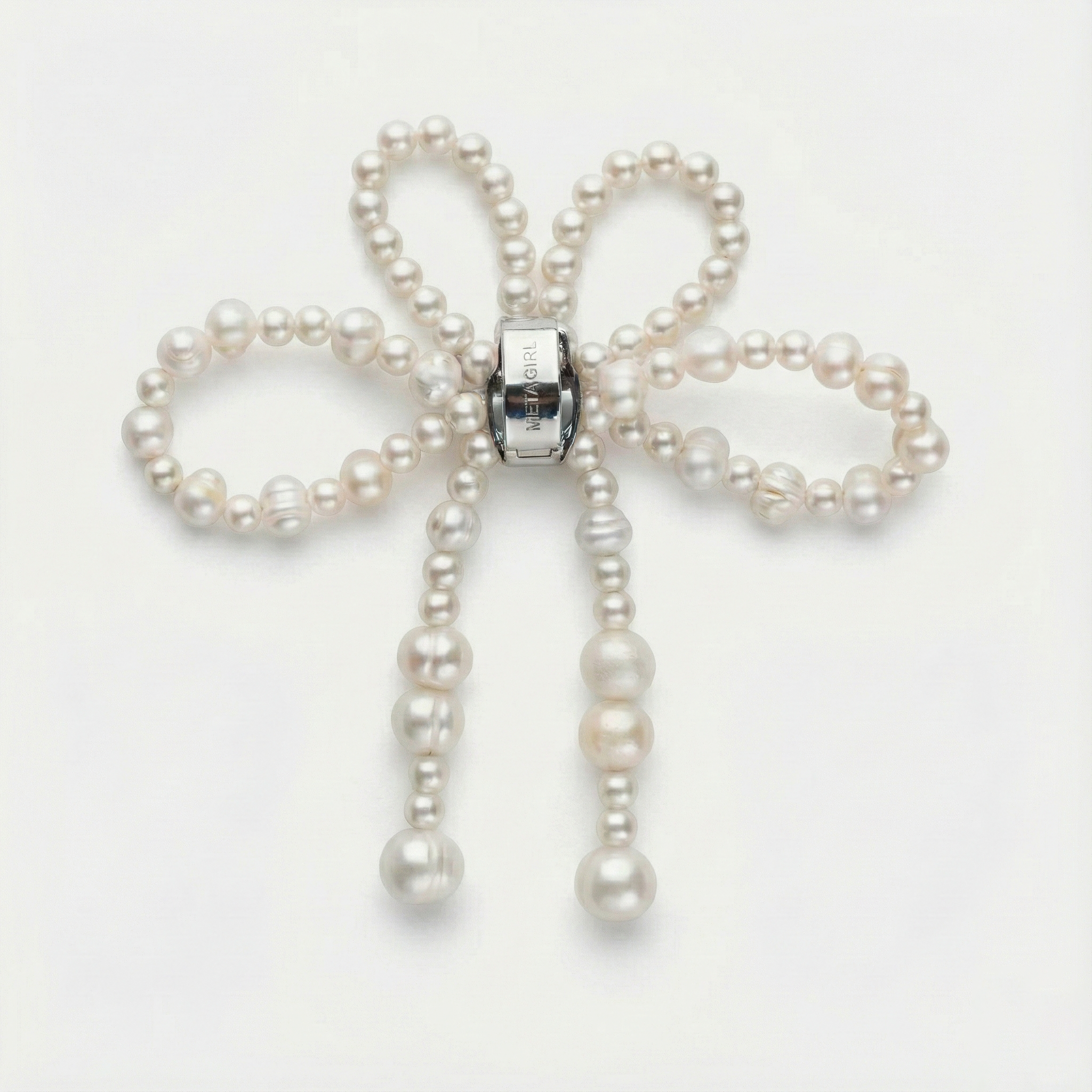 PEARL BOW SHOE CHARMS