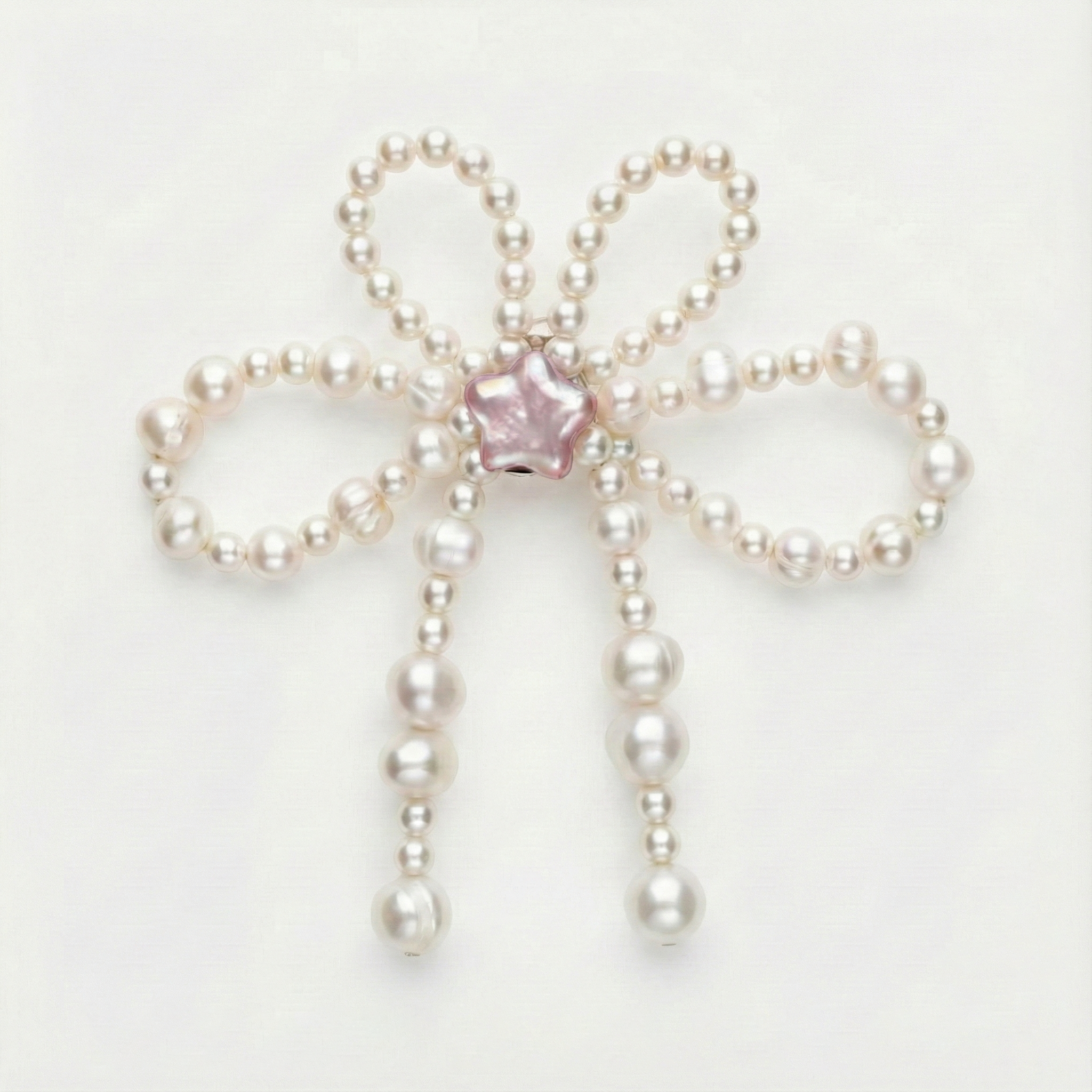PEARL BOW SHOE CHARMS