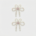 PEARL BOW SHOE CHARMS
